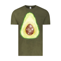 Vintage Olive half avocado fa element Vintage Tee - FaDigitalArtStudio