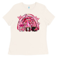 Bone gnomes rainbow breast cancer Ladies Tee - CowGirlArtShop