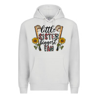 Dove Grey little sister biggest fan Premium Hoodie - CowhideDigitalArt