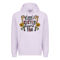 Lilac little sister biggest fan Premium Hoodie - CowhideDigitalArt