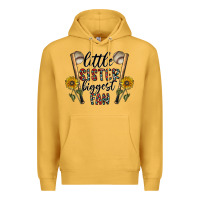 Mustard little sister biggest fan Premium Hoodie - CowhideDigitalArt