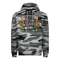 Slate Camo little sister biggest fan Premium Hoodie - CowhideDigitalArt