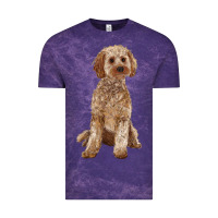 Cloud Purple cockapoo Vintage Tee - RanaPortraitStore