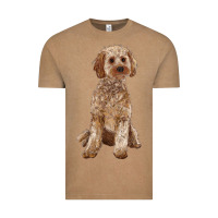 Vintage Coffee cockapoo Vintage Tee - RanaPortraitStore