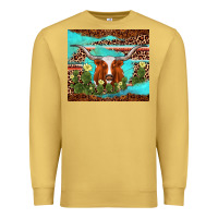 Antique Gold longhorn tumbler Premium Sweatshirt - AdoDesignShop