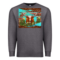 Charcoal Heather longhorn tumbler Premium Sweatshirt - AdoDesignShop