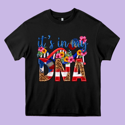 Its In My Dna Puerto Rico Heavy Core Tee Designed By Texasbilliewilder