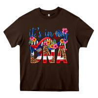 Chocolate Brown its in my dna puerto rico Heavy Core Tee - texasbilliewilder