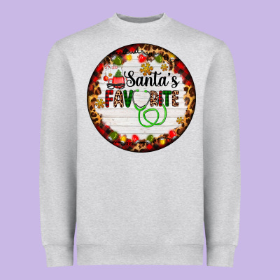 Santa's Favorite Custom Medical Occupation Heavyweight Sweatshirt Designed By Adodesignshop