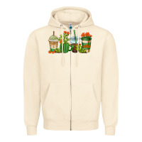 Sandshell cactus coffee cups Zipper Hoodie - AdoDesignShop