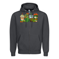 Smoke cactus coffee cups Zipper Hoodie - AdoDesignShop