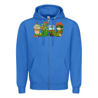 True Royal cactus coffee cups Zipper Hoodie - AdoDesignShop