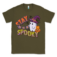 Army Green stay spooky Classic Tee - CowGirlArtShop