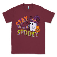Burgundy stay spooky Classic Tee - CowGirlArtShop