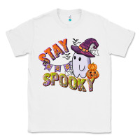 White stay spooky Classic Tee - CowGirlArtShop