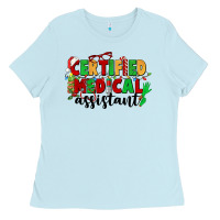 Baby Blue certified medical assistant Ladies Tee - CowGirlArtShop