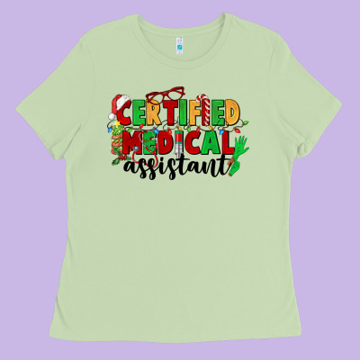 Certified Medical Assistant Ladies Tee Designed By Cowgirlartshop