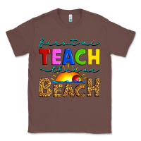 Chestnut first we teach then we beach Classic Tee - Artiststas