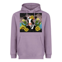 Lavender cow cactus and sunflower Heavyweight Hoodie - AdoDesignShop
