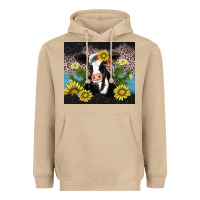 Mushroom cow cactus and sunflower Heavyweight Hoodie - AdoDesignShop