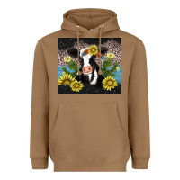 Cow Cactus And Sunflower Heavyweight Hoodie | Teevron