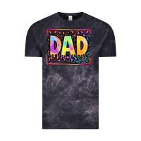 Cloud Black lgbtq tie dye dad Vintage Tee - OliviaCreatesArt
