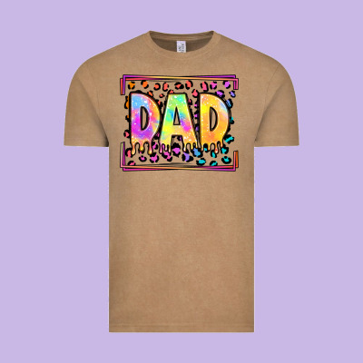 Lgbtq Tie Dye Dad Vintage Tee Designed By Oliviacreatesart