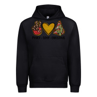 Black peace love christmas Urban Hoodie - JahusDesignShop