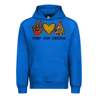 Cobalt peace love christmas Urban Hoodie - JahusDesignShop