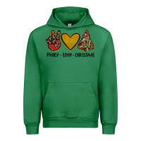 Emerald peace love christmas Urban Hoodie - JahusDesignShop