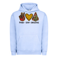 Pigment Grape Ice peace love christmas Urban Hoodie - JahusDesignShop