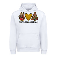 White peace love christmas Urban Hoodie - JahusDesignShop