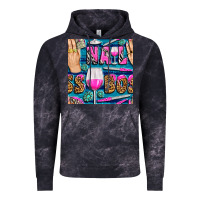 Cloud Black nail boss money hand and wine with gemstone leopard and zebra seamless Vintage Hoodie - BundleAndBundleShop