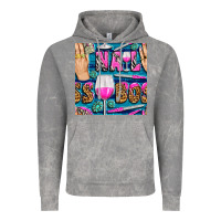Cloud Rock nail boss money hand and wine with gemstone leopard and zebra seamless Vintage Hoodie - BundleAndBundleShop