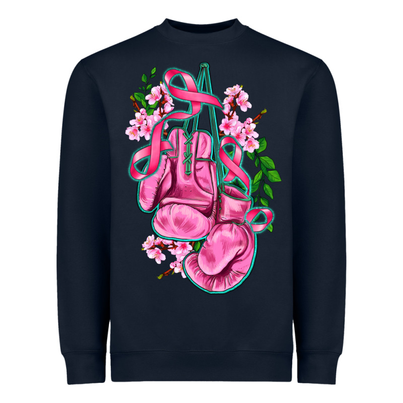 Cancer Boxing Gloves With Ribbon Heavyweight Sweatshirt by AdoDesignShop | Teevron