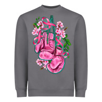Storm cancer boxing gloves with ribbon Heavyweight Sweatshirt - AdoDesignShop