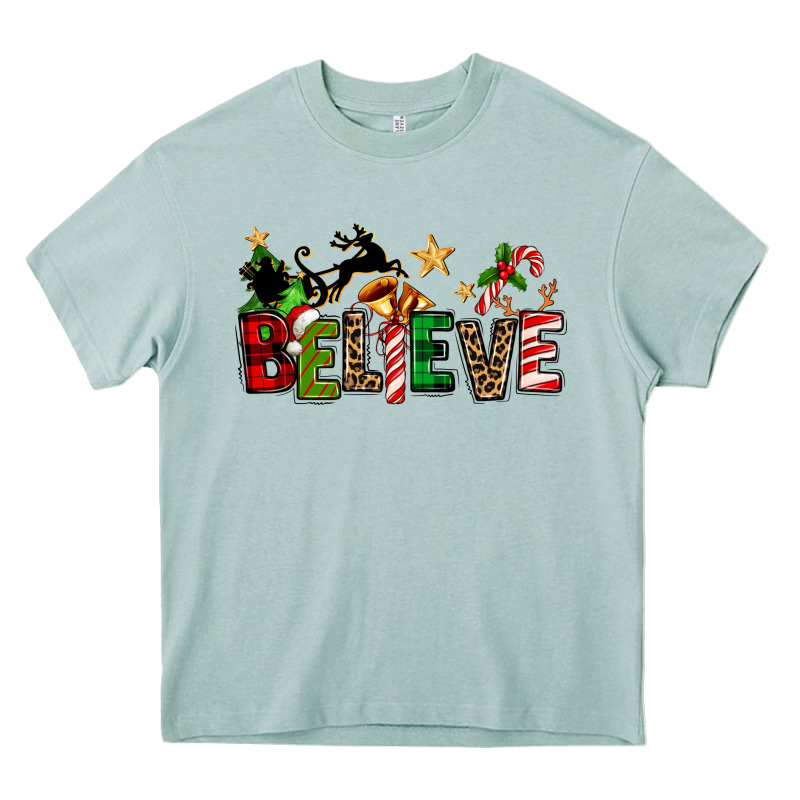 Christmas Believe Heavy Core Tee by texasbilliewilder | Teevron