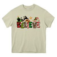 Mossy christmas believe Heavy Core Tee - texasbilliewilder