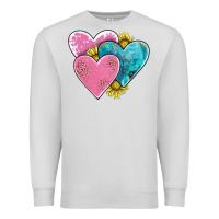 Dove Grey hearts Premium Sweatshirt - AdoDesignShop