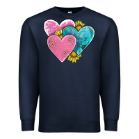 Navy hearts Premium Sweatshirt - AdoDesignShop