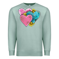 Seafoam hearts Premium Sweatshirt - AdoDesignShop