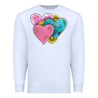 White hearts Premium Sweatshirt - AdoDesignShop