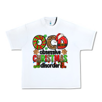 White ocd obsessive christmas disorder Urban Heavy Tee - Jasminsmagicworld