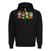 Black cinco de mayo coffee cups Zipper Hoodie - AdoDesignShop