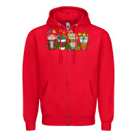 Red cinco de mayo coffee cups Zipper Hoodie - AdoDesignShop