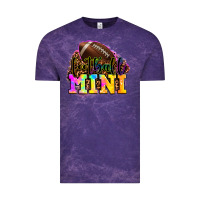 Cloud Purple football mini Vintage Tee - OliviaCreatesArt