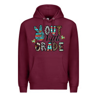 Burgundy out fifth grade Premium Hoodie - CowhideDigitalArt