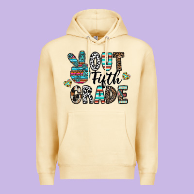 Out Fifth Grade Premium Hoodie Designed By Cowhidedigitalart