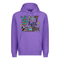 Purple out fifth grade Premium Hoodie - CowhideDigitalArt