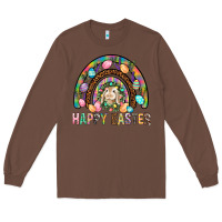 Chestnut Happy Easter Rainbow Long Sleeve Tee - BundleAndBundleShop